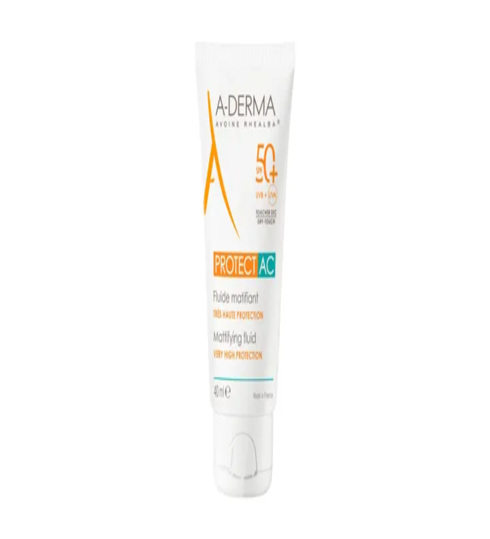 aderma fluid mattifiant Aderma Protect AC Mattifying Fluid SPF 50+ 40 mL - Image 1