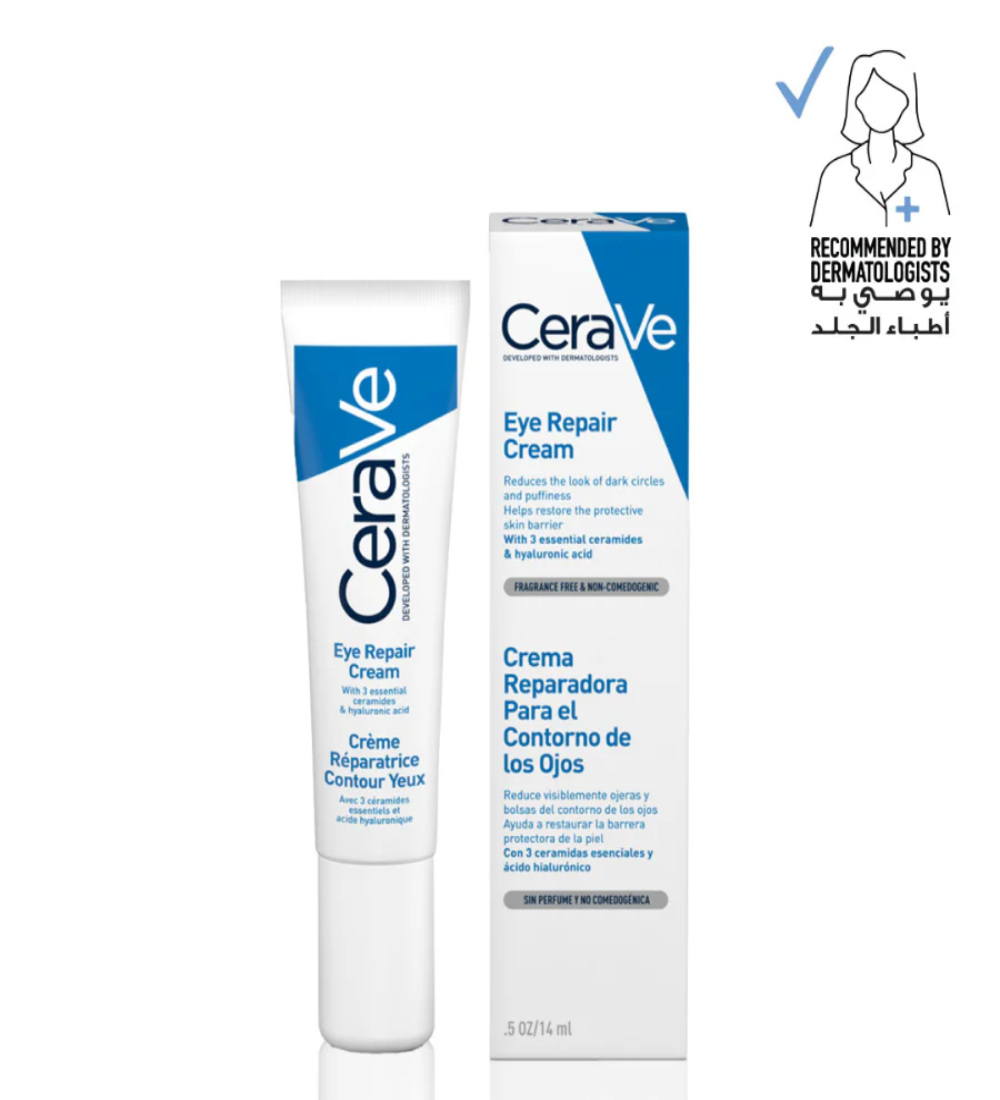 crv eye cream CeraVe Eye Repair Cream for Dark Circles and Puffiness 14 mL - Image 1