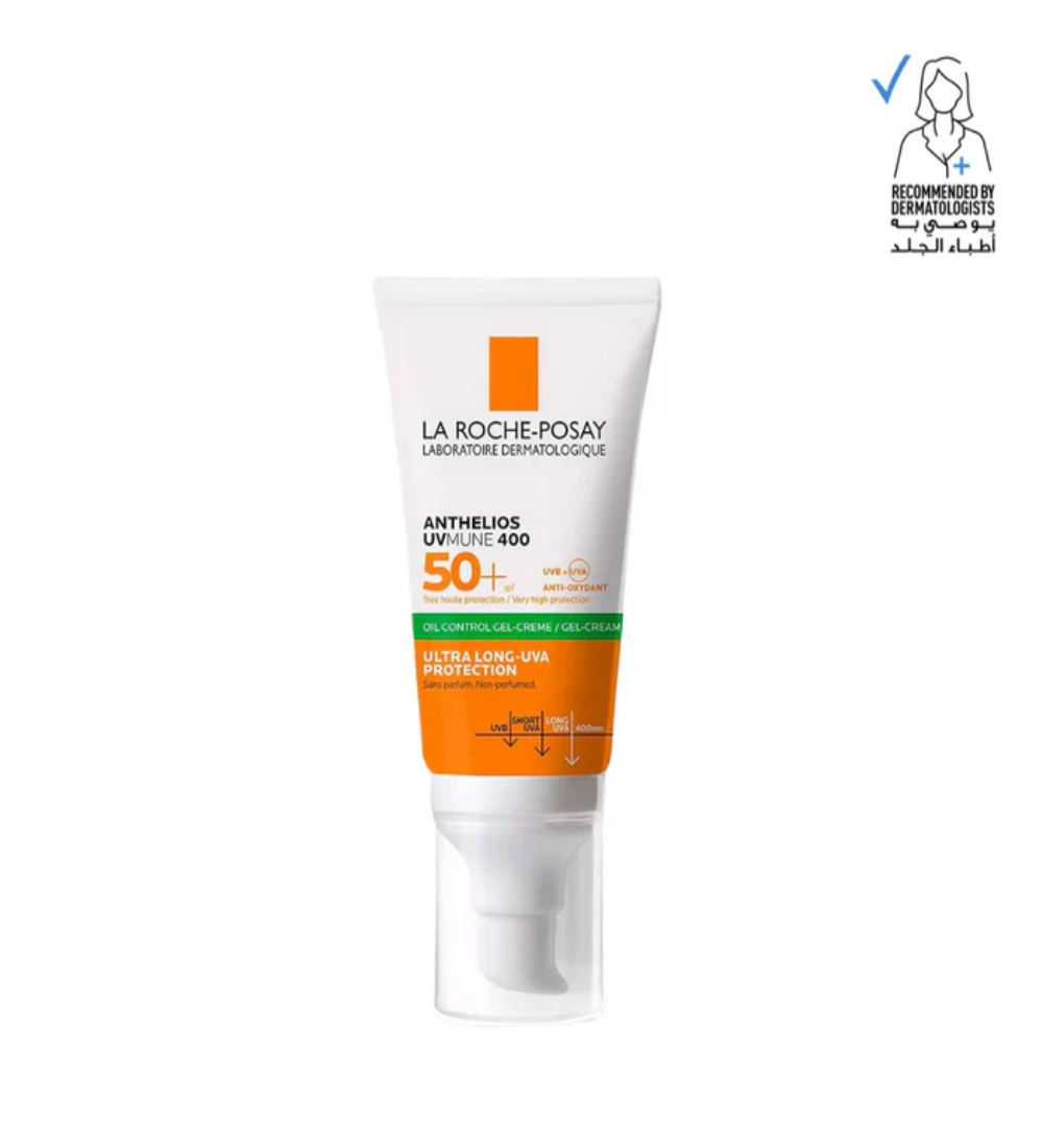 la roche oil control spf La Roche-Posay Anthelios UVMUNE Oil Control Gel-Cream SPF50+ 50 mL - Image 1