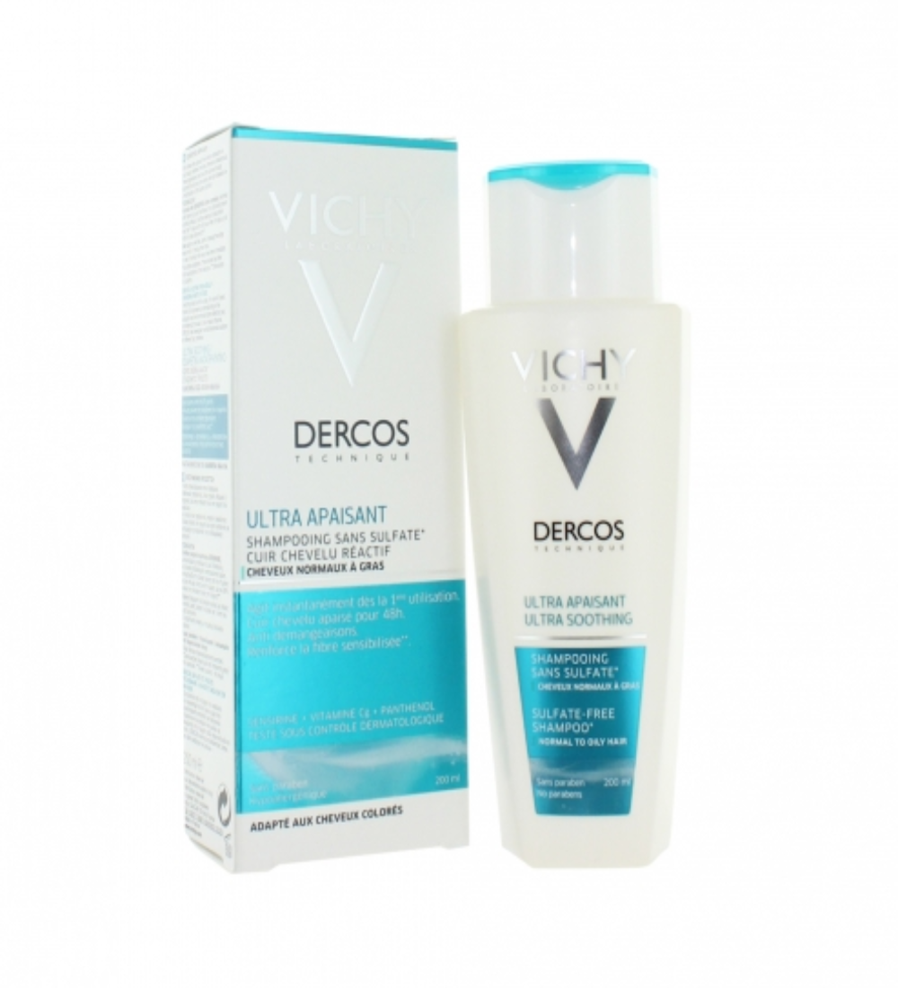 ultra soothing dercos Vichy Dercos Ultra-Soothing Shampoo 200 mL - Image 1