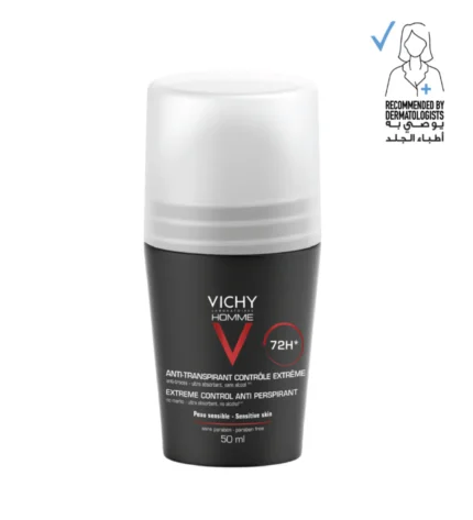 Vichy Homme 72 Hour Deodorant Anti Perspirant Soothing Effect for men 50 mL