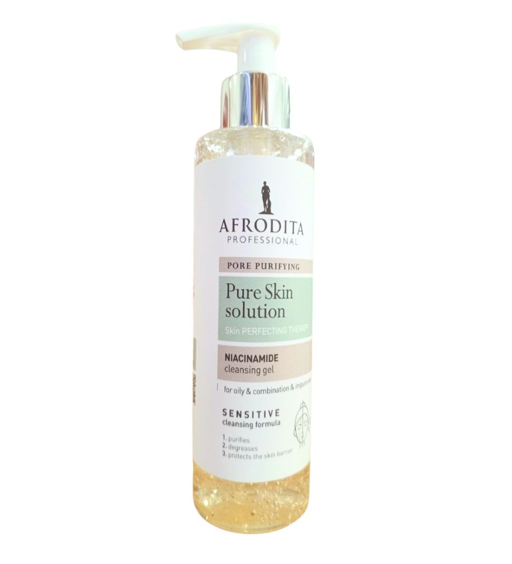 Afrodita-Niacinamide-Cleansing-Gel-180ML-3 Afrodita Niacinamide Cleansing Gel 180 mL - Image 1