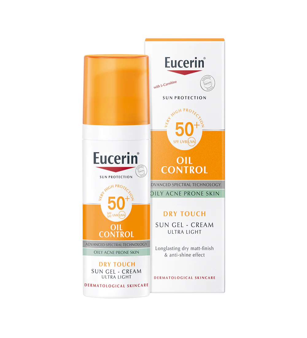 Sunoilcontrol spf50 dry touch Eucerin Sunscreen Oil Control Gel-Cream Dry Touch SPF 50+ 50 mL - Image 1