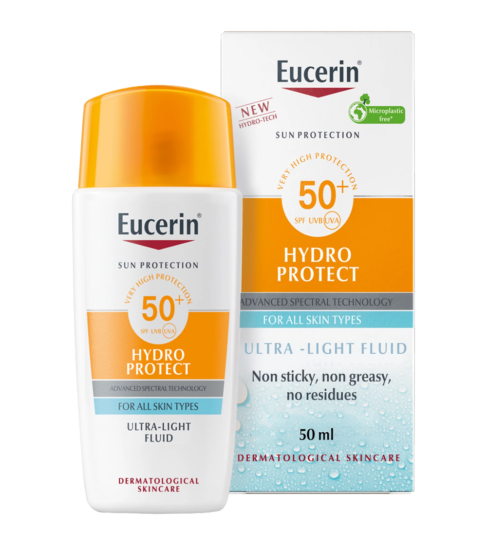 Eucerin_Sunscreen_Hydro_Protect_Face_Ultra_Light_Fluid Eucerin Hydro Protect SPF 50+ Ultra Light Fluid 50 mL - Image 1