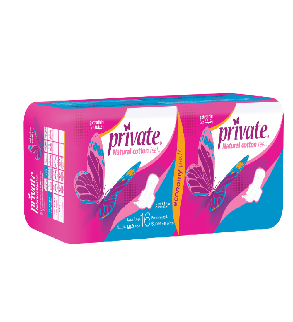Private Extra Thin Pad Super16 Private Extra Thin Super 16 + 4 - Image 1