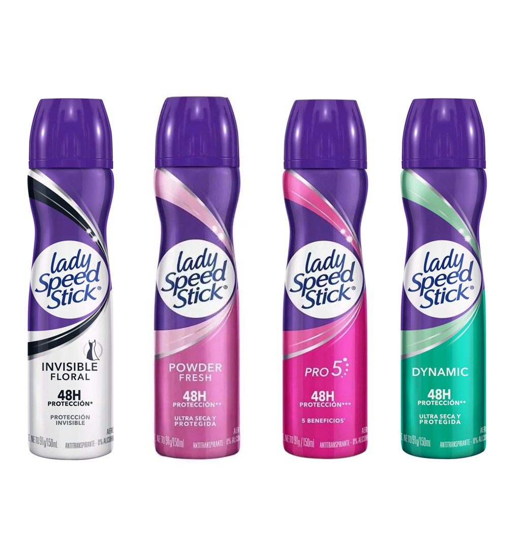 Slide1 Lady Speed Stick Deodorant Spray 150 mL - Image 1
