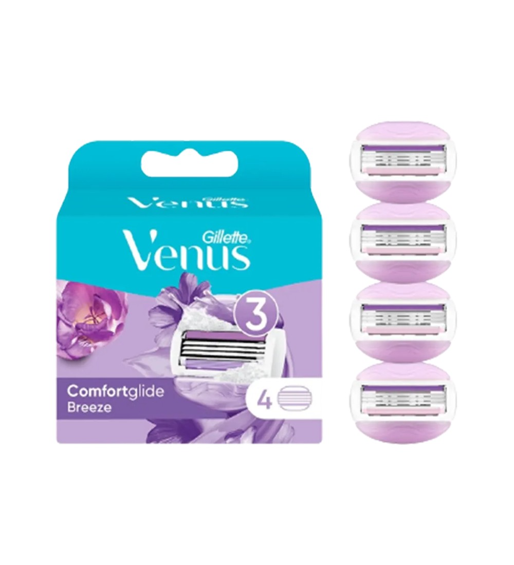 Slide1 Gillette Venus Comfortglide Breeze 4 Heads - Image 1