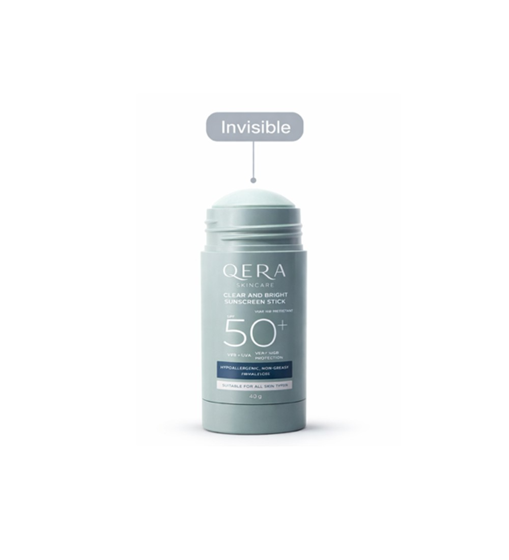Slide1 Qera Clear 7 Bright Sunscreen Stick Invisible SPF 50+ 40g - Image 1