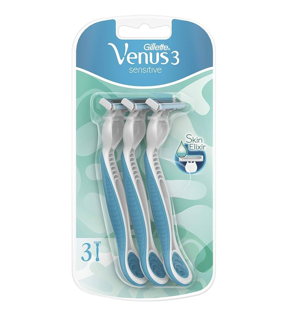 Slide2 Gillette Venus 3 Sensitive 3 Razors - Image 1