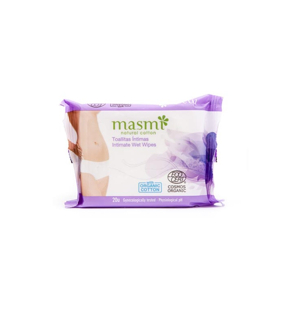 Slide3 Masmi Natural Cotton Intimate Wet Wipes - Image 1