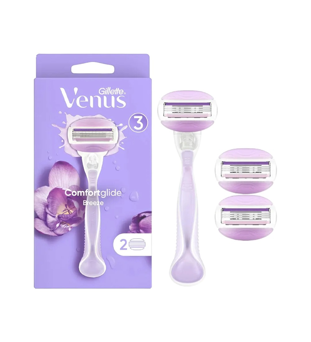 Slide5 Gillette Venus Comfortglide Breeze Razor + 2 Heads - Image 1