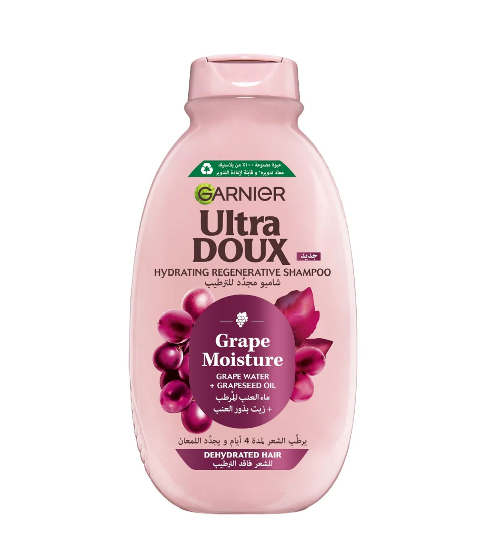 Slide1 Garnier Ultra Doux Grape Moisture Shampoo For Dehydrated Hair 400 mL - Image 1