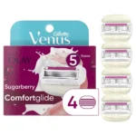 Gillette Venus Comfortglide Sugarberry With Olay 4 Heads