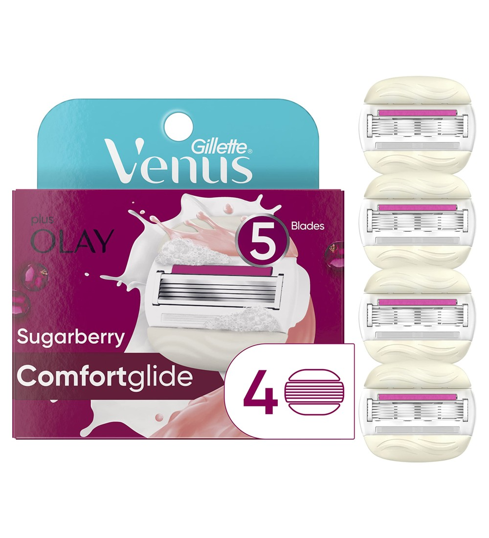 Slide4 Gillette Venus Comfortglide Sugarberry With Olay 4 Heads - Image 1