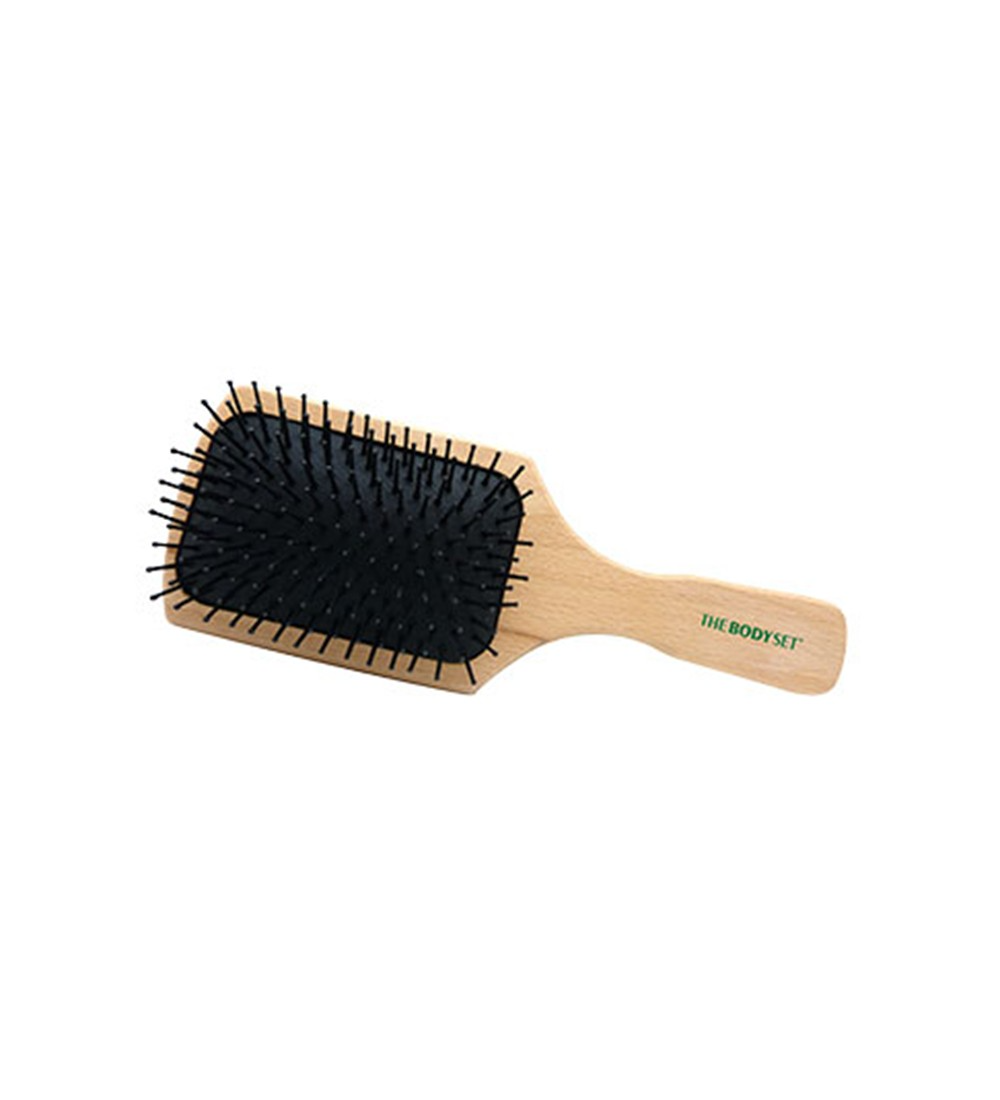 hf The Body Set Paddle Beech Hair Brush - Image 1