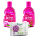 Freshdays Daily Intimate Wash x2 + FREE Intimate Wipes