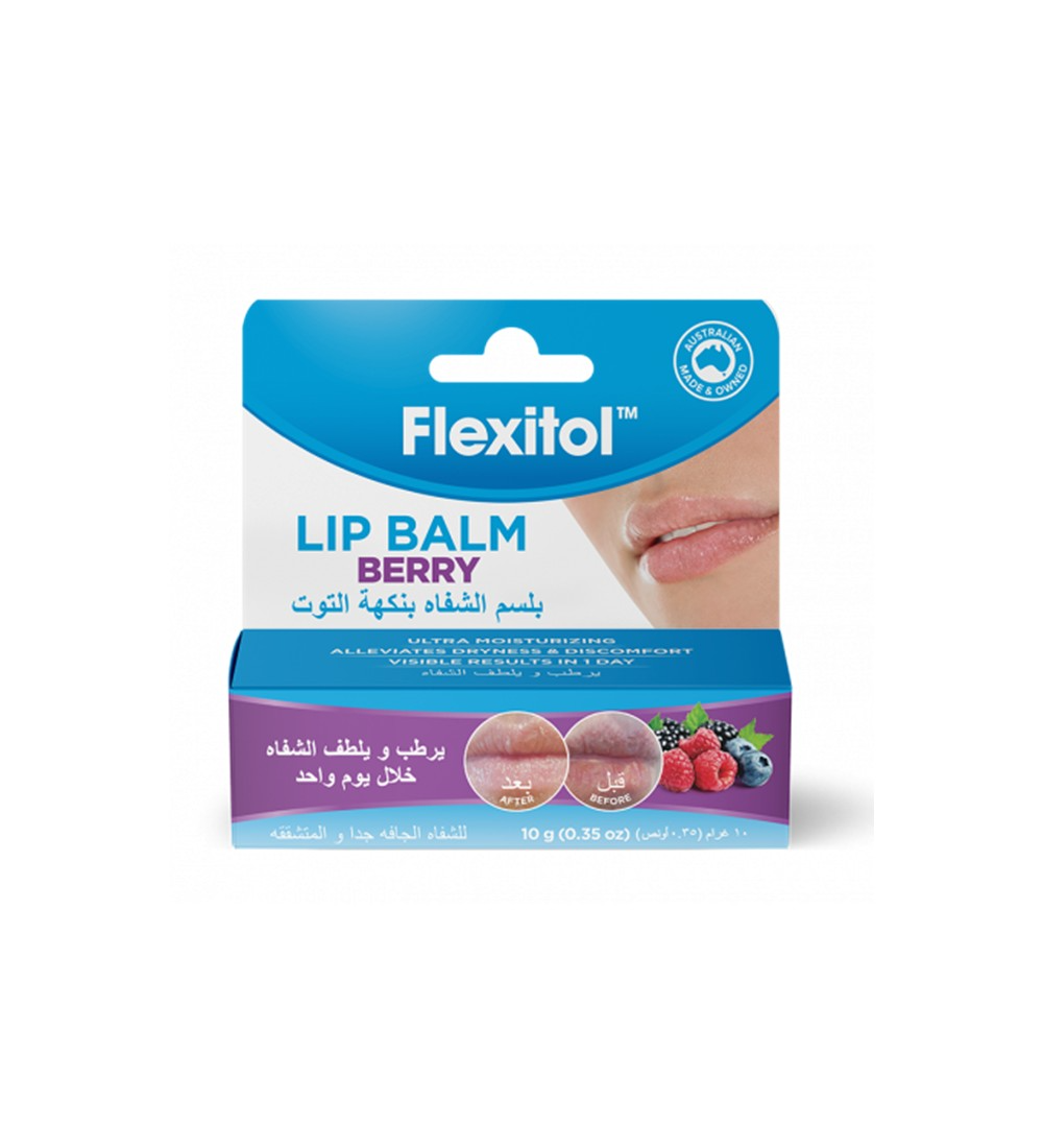 Slide2 Flexitol Lip Balm Berry 10g - Image 1