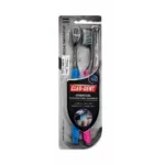 Cleo-Dent Charcoal Thin Bristles Soft Toothbrush x2
