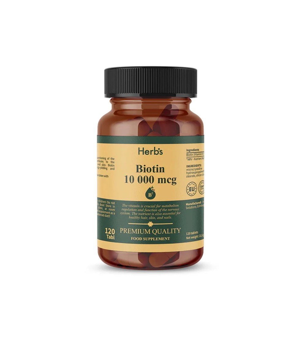 ghfds Herb's Biotin 10000 mcg 120 Tablets - Image 1