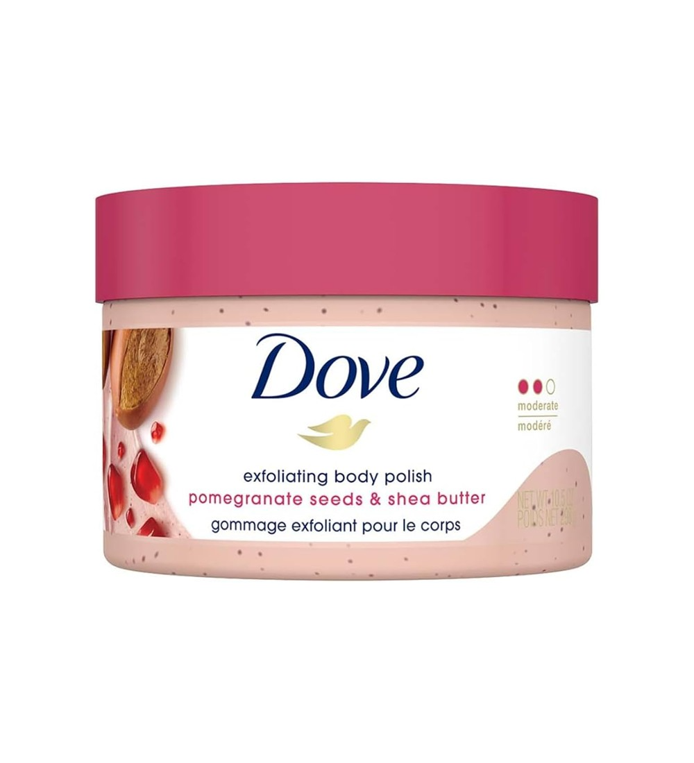 Slide2 Dove Body Scrub Pomegranate Seeds & Shea Butter 298g - Image 1