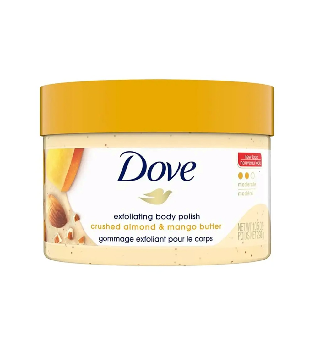 Slide4 Dove Body Scrub Crushed Almond & Mango Butter 298g - Image 1