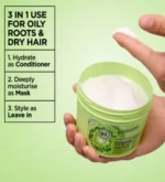 Garnier Ultra Doux Kiwi Menthol 3 in 1 Hair Food Mask 390 mL - Image 2